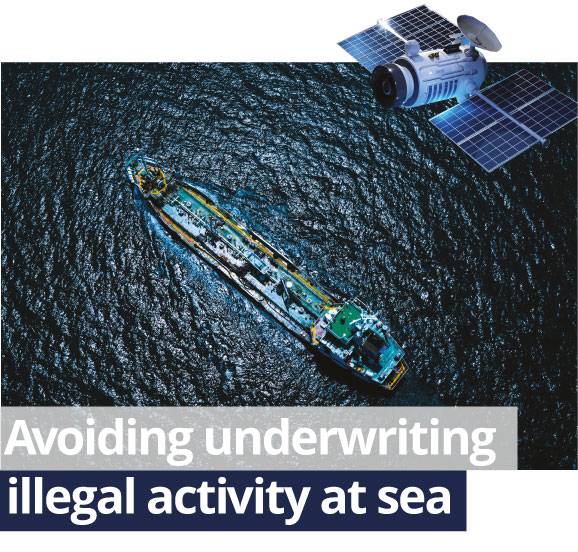 Avoiding Underwriting legal activity at sea