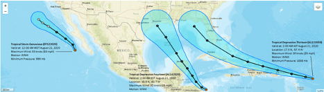 Three hurricanes image